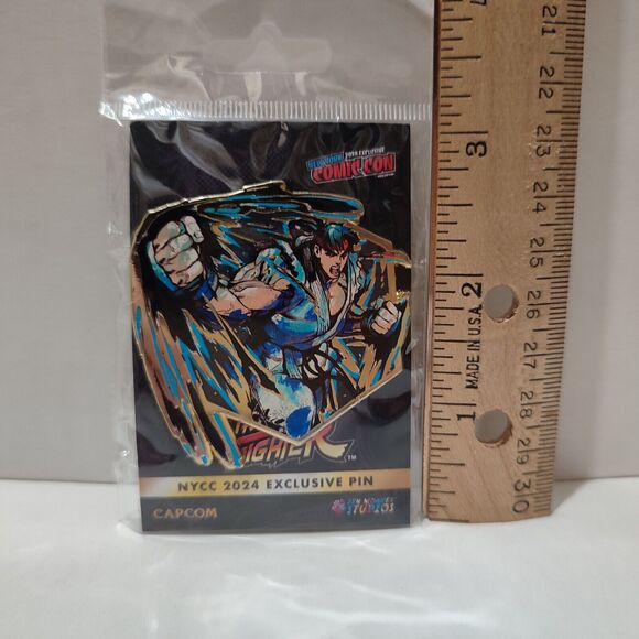 Street Fighter Ryu Hoshi Painterly Series Enamel Pin Official Capcom Badge - Picture 2 of 2